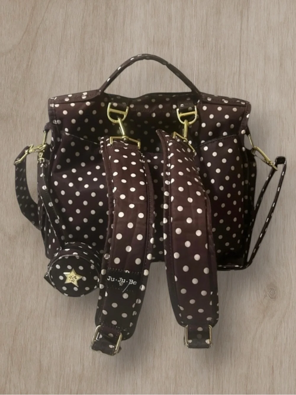 JuJuBe BFF Diaper Bag/Backpack/Messenger Bag - The Duchess